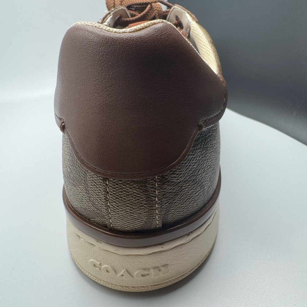 Coach Brown and Cream Suede Sneakers - Picture 3 of 12